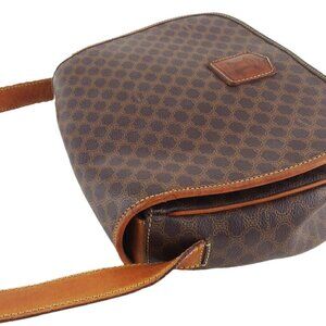 CELINE Shoulder Bag Brown beige gold Women Authentic secondhand